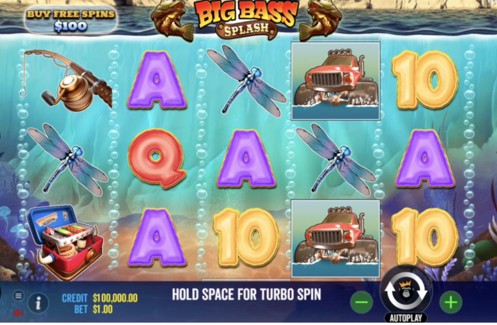 Image of Big Bass Bonanza Slot gameplay