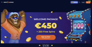 image of Nine Casino website